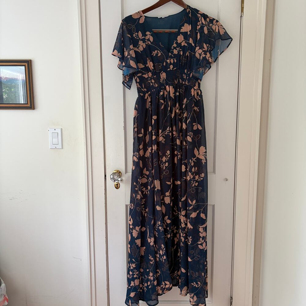 Baltic Born Lynlee Metallic Maxi Dress Size XL - Picture 9 of 9